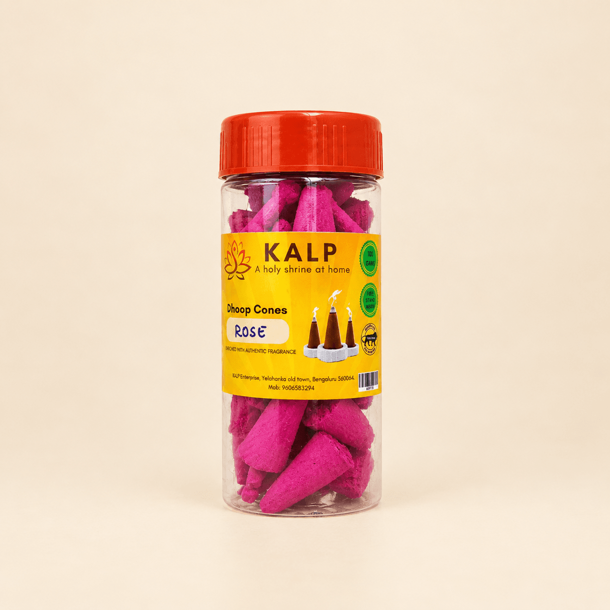 Dhoop Cone — Rose