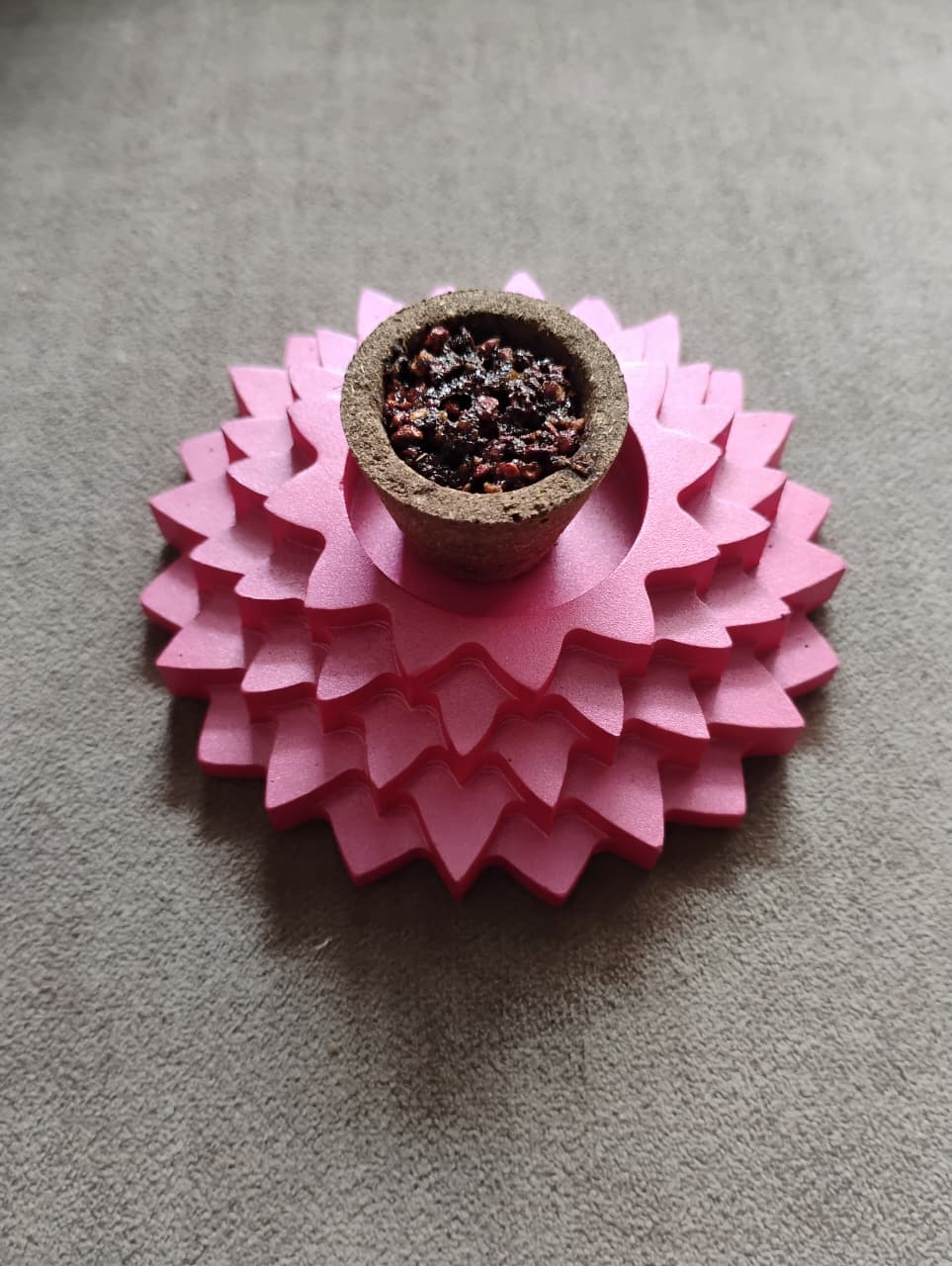 5 Step Flower Holder — Metallic Pink